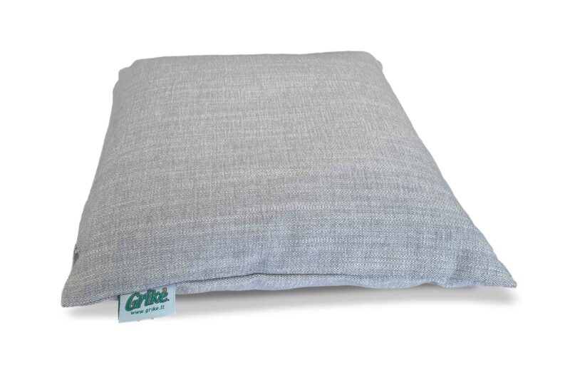 Grikių lukštų pagalvėlė (35×35 cm, pilka)