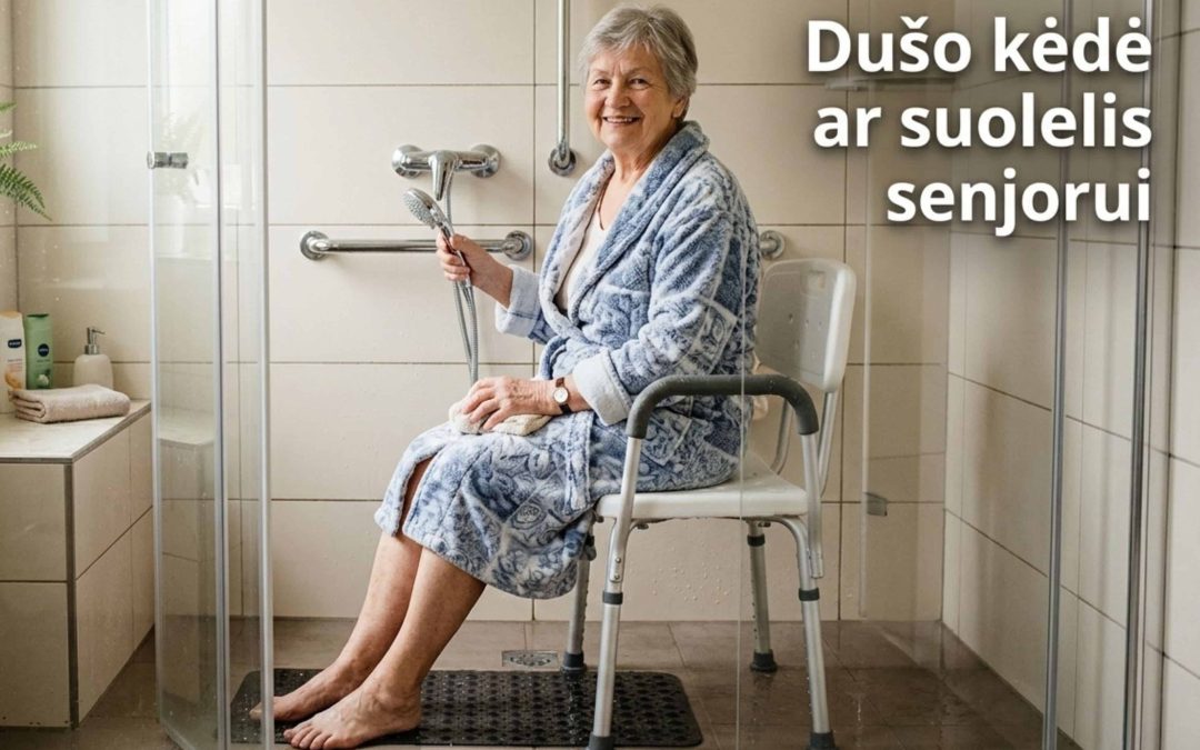 Kaip išsirinkti dušo kėdę ar vonios suoliuką senjorui?